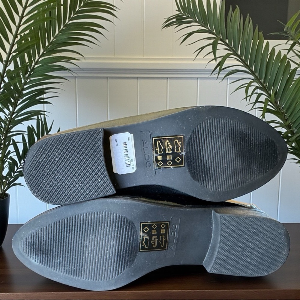 ALDO Black Studded Patent Loafers – Approx. Size 6–6.5 (See Measurements) - Picture 7 of 13